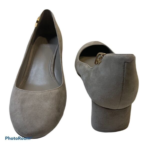 Tory Burch Elizabeth Suede Pumps Dust Storm - Picture 5 of 13